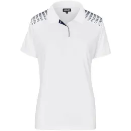 Ladies Aerogrid Golf Shirt White Front